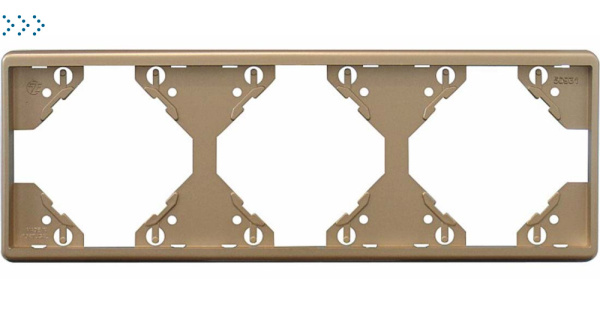 Горизонтальная тройная рамка, шампань (50931 TCH) Горизонтальная тройная рамка, шампань (50931 TCH)